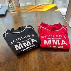 Seigler's MMA Red and Black Athletic Shirts